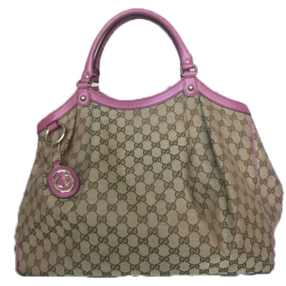 Gucci Sukey Large GG Canvas Tote, Pink/Mauve